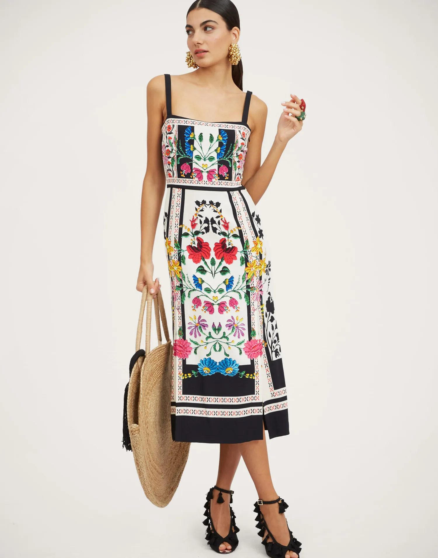 La DoubleJ Vestiti<Buy Me A Martini DressPlaza Placée Ivory in Envers Satin