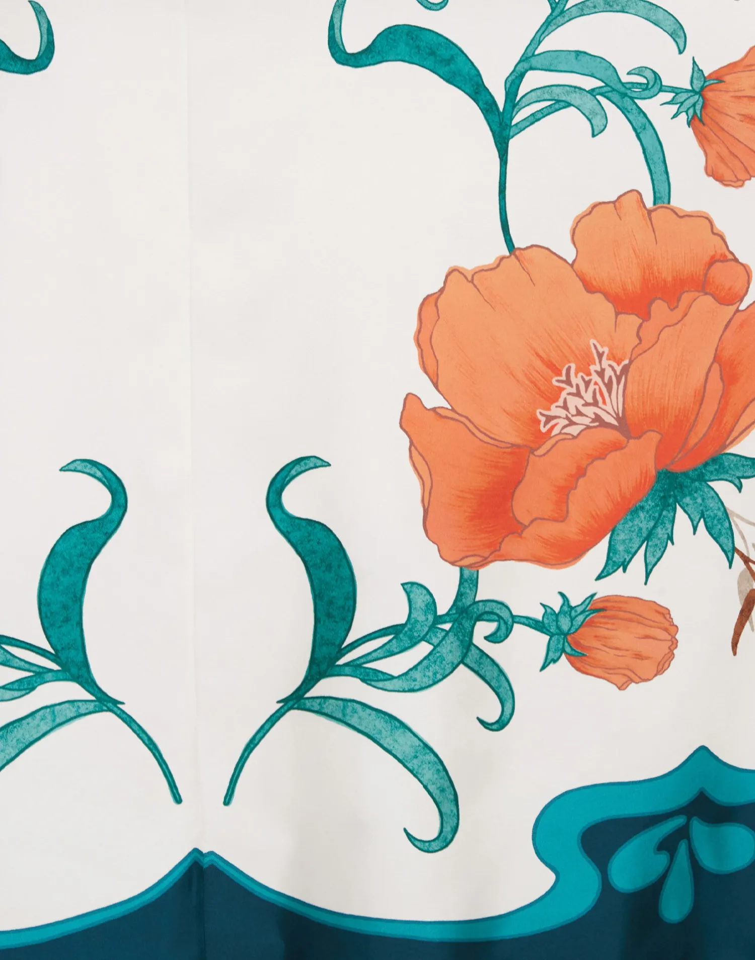 La DoubleJ Vestiti<Capalbio DressMorpheus Placée Orange in Summer Poplin