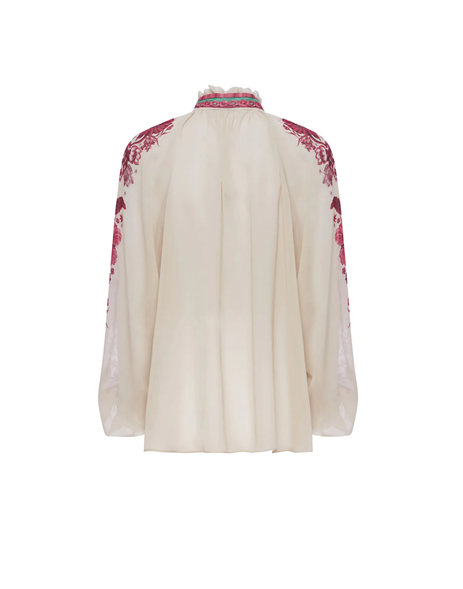 La DoubleJ Camicie E Top<Cerere BlouseZodiac Placée Purple in Silk Chiffon