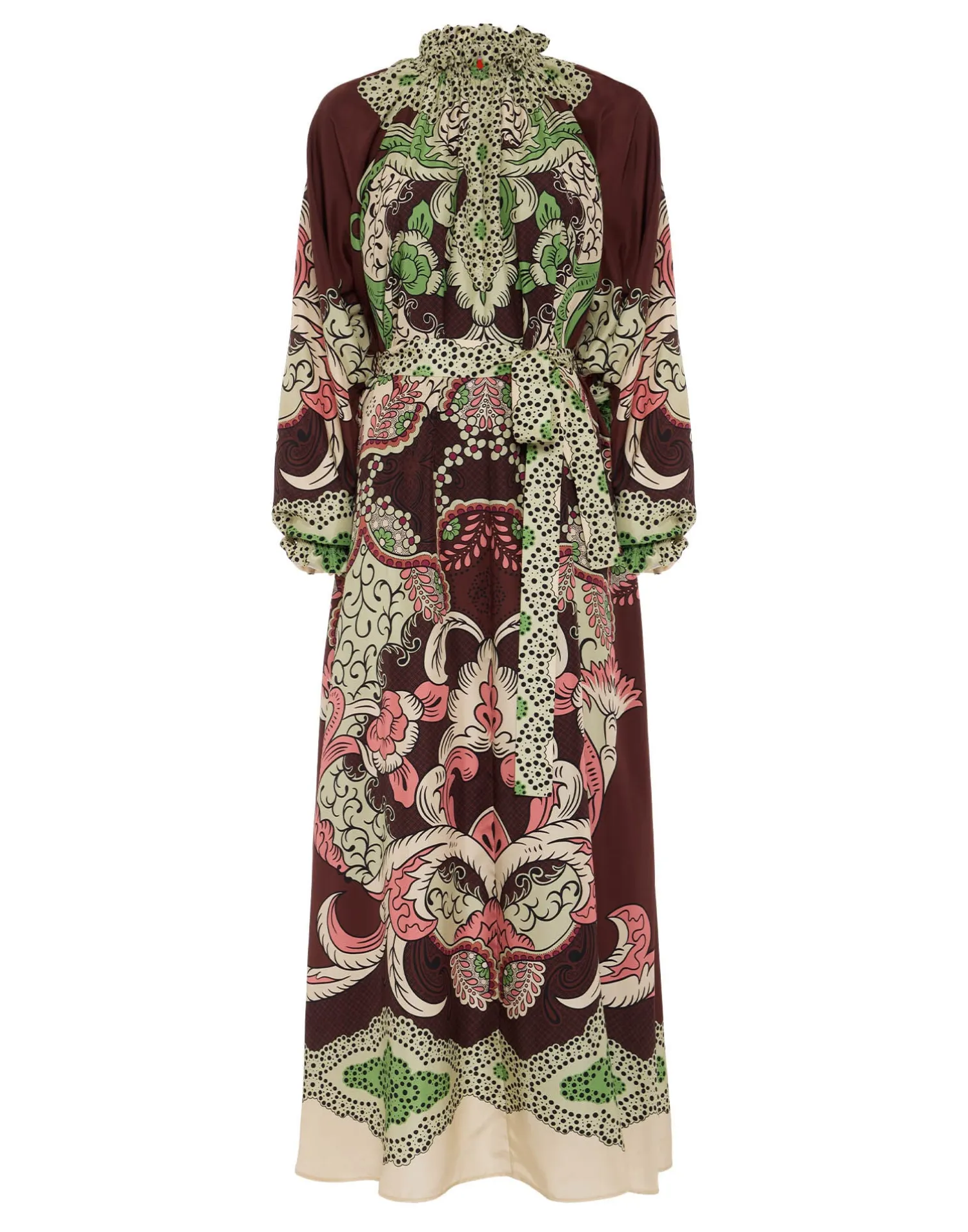 La DoubleJ Party Dressing<Cerere DressPortal Placée Brown in Silk Voile