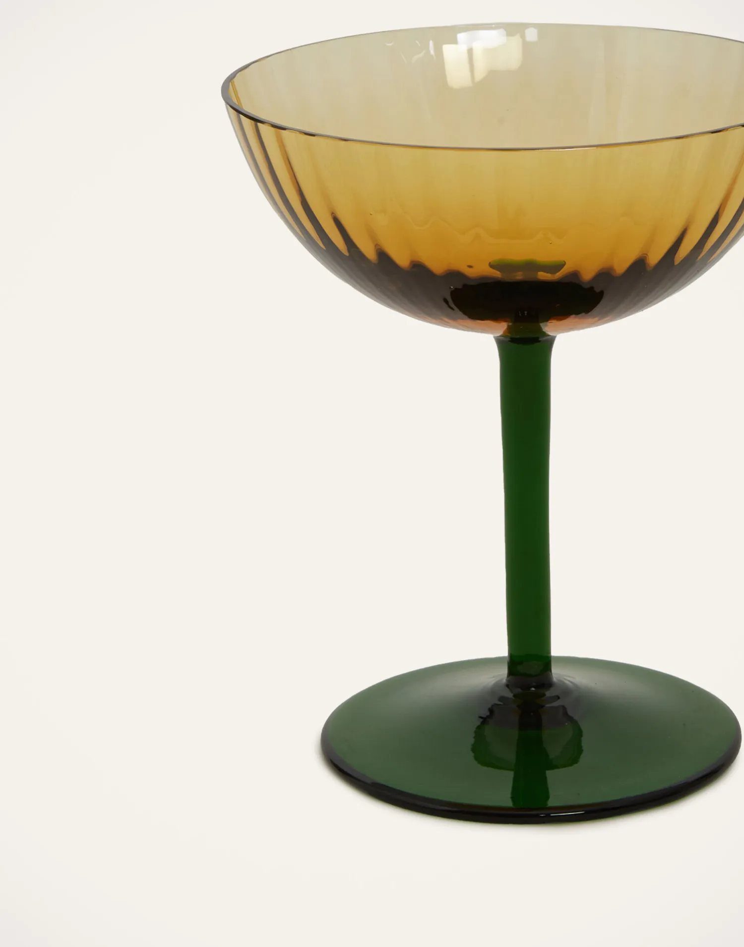 La DoubleJ Bicchieri|Vetro<Champagne Coupe Set of 2Giallo in Glass