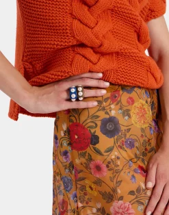 La DoubleJ Gonne<Charlotte SkirtBotticelli Rust in Organza