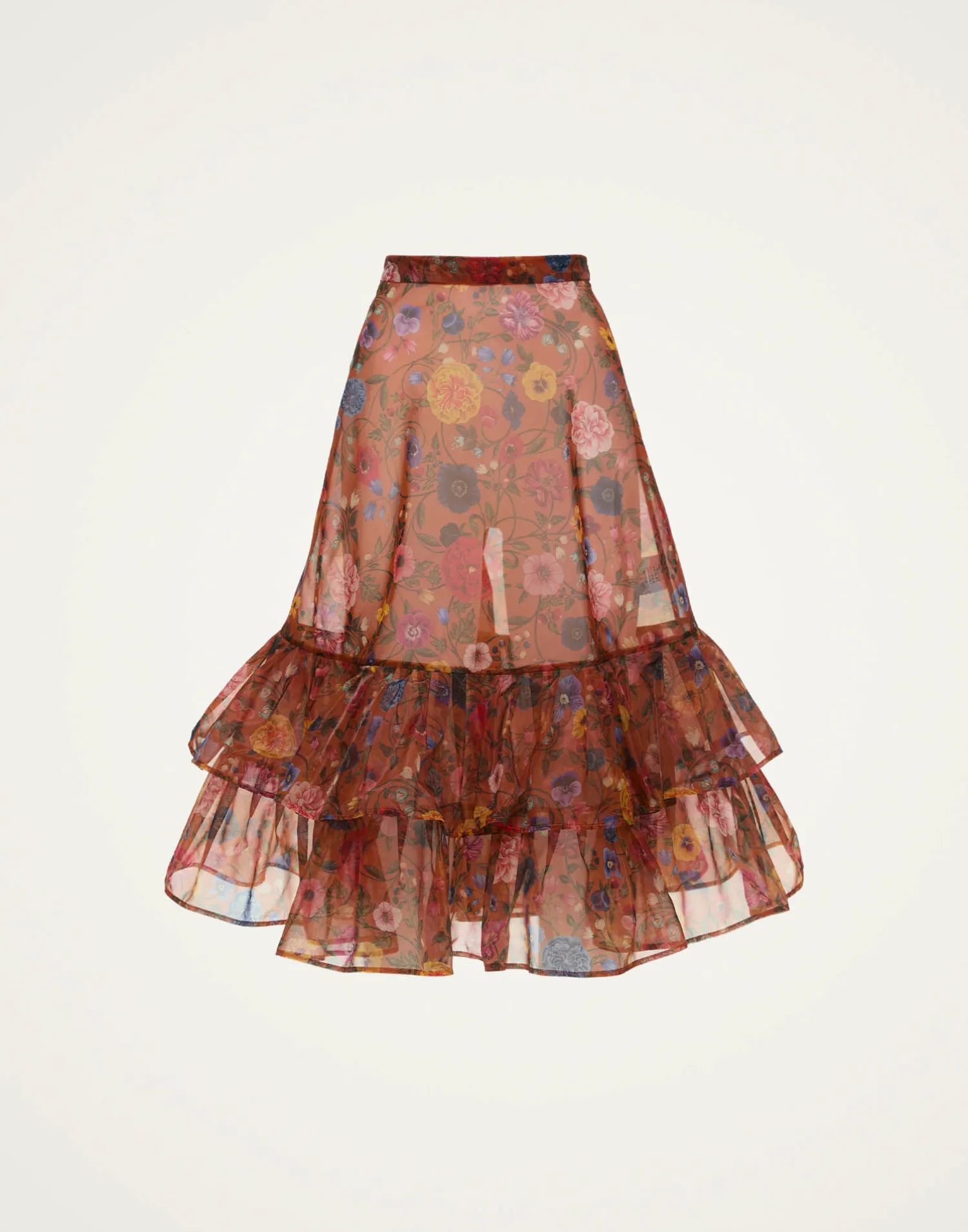 La DoubleJ Gonne<Charlotte SkirtBotticelli Rust in Organza