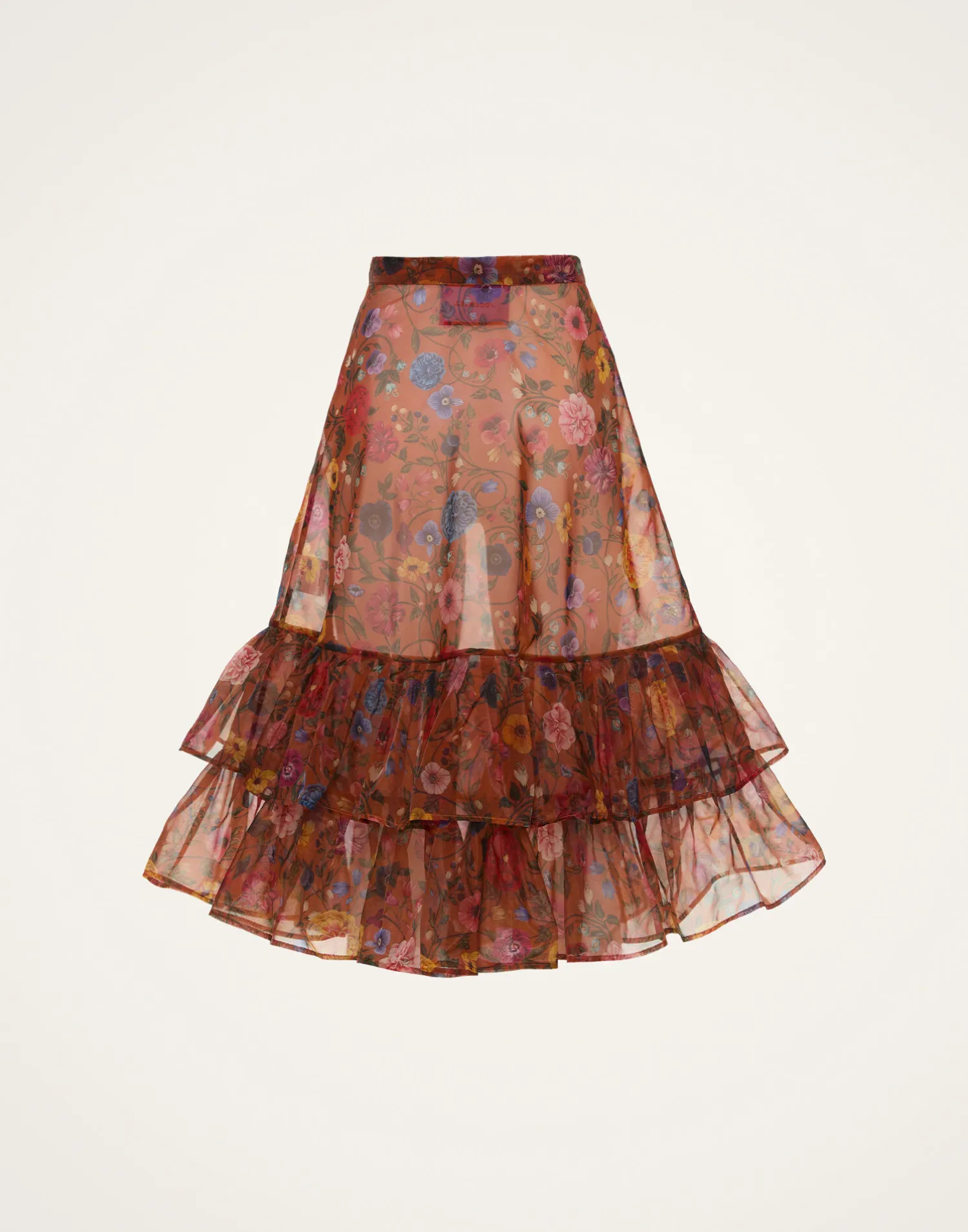 La DoubleJ Gonne<Charlotte SkirtBotticelli Rust in Organza