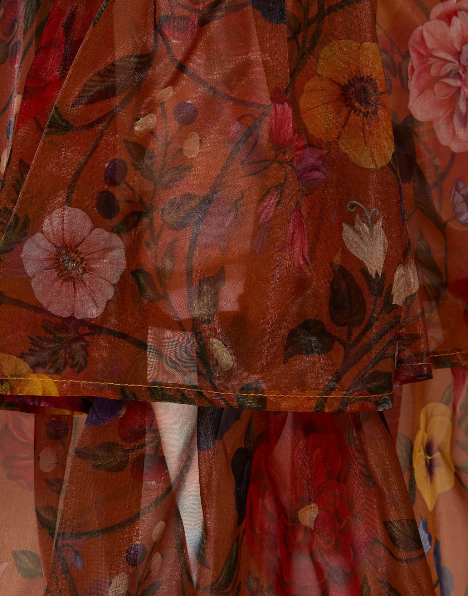 La DoubleJ Gonne<Charlotte SkirtBotticelli Rust in Organza