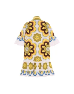 La DoubleJ Vestiti<Choux DressCiccio Plac&eacute;e in Cotton Poplin