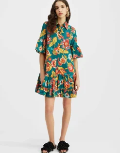 La DoubleJ Party Dressing<Choux DressHottie Emerald in Summer Poplin