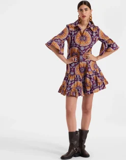 La DoubleJ Vestiti<Choux DressSovereign Purple in Summer Poplin