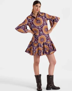 La DoubleJ Vestiti<Choux DressSovereign Purple in Summer Poplin