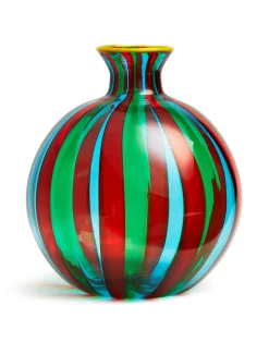 La DoubleJ Vasi|Home Décor<Ciccio Vase (Smooth)Arancio/Verde/Acquamare in Glass