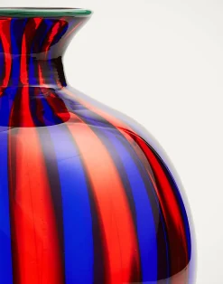 La DoubleJ Vasi|Home Décor<Ciccio Vase (Smooth)Blu/Rosso in Glass