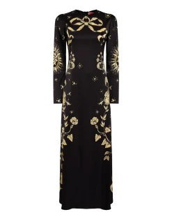 La DoubleJ Party Dressing<Clingy Swing DressBoboli Placée Black in Stretch Satin