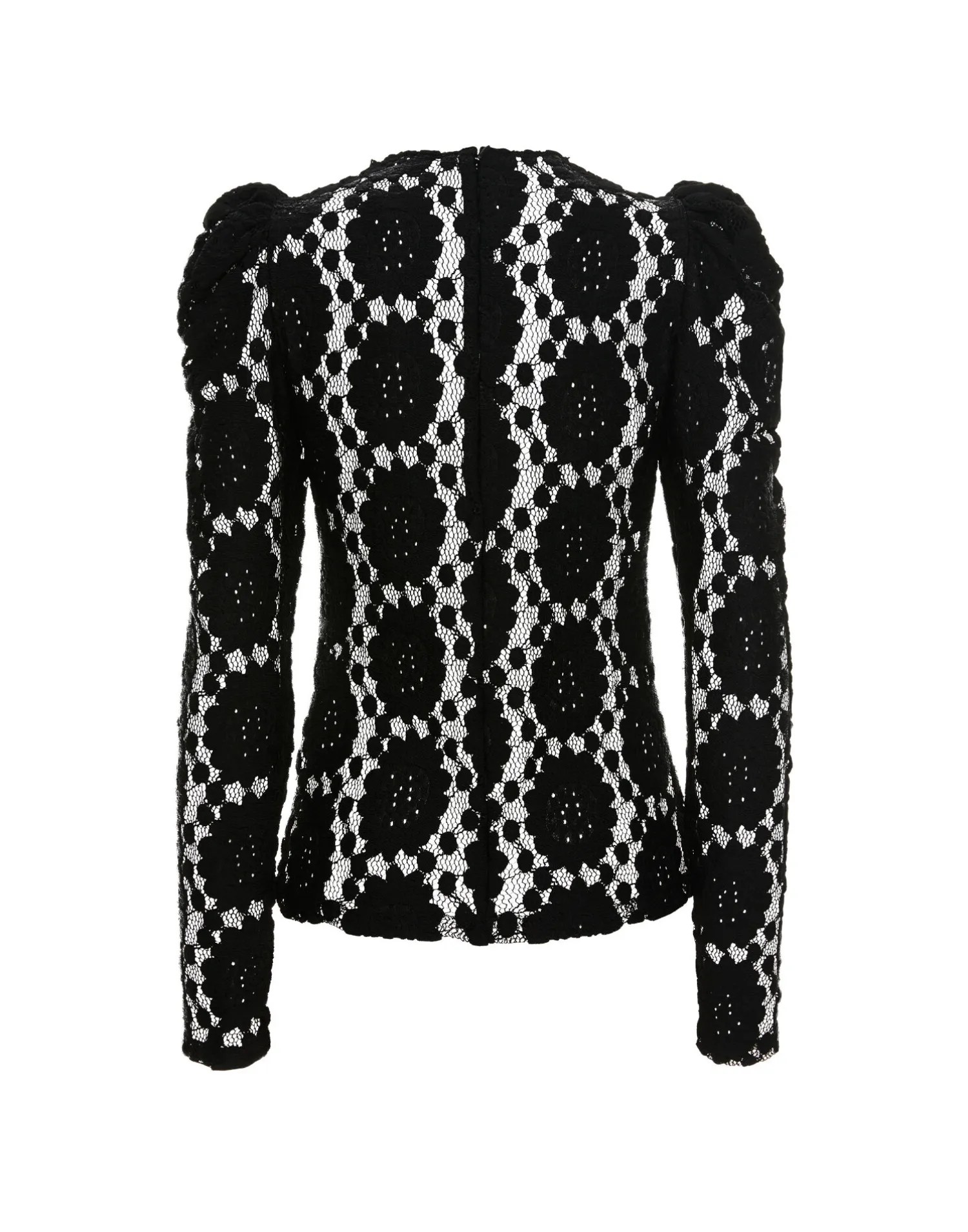 La DoubleJ Camicie E Top<Clingy TopSolid Black in Stretch Lace