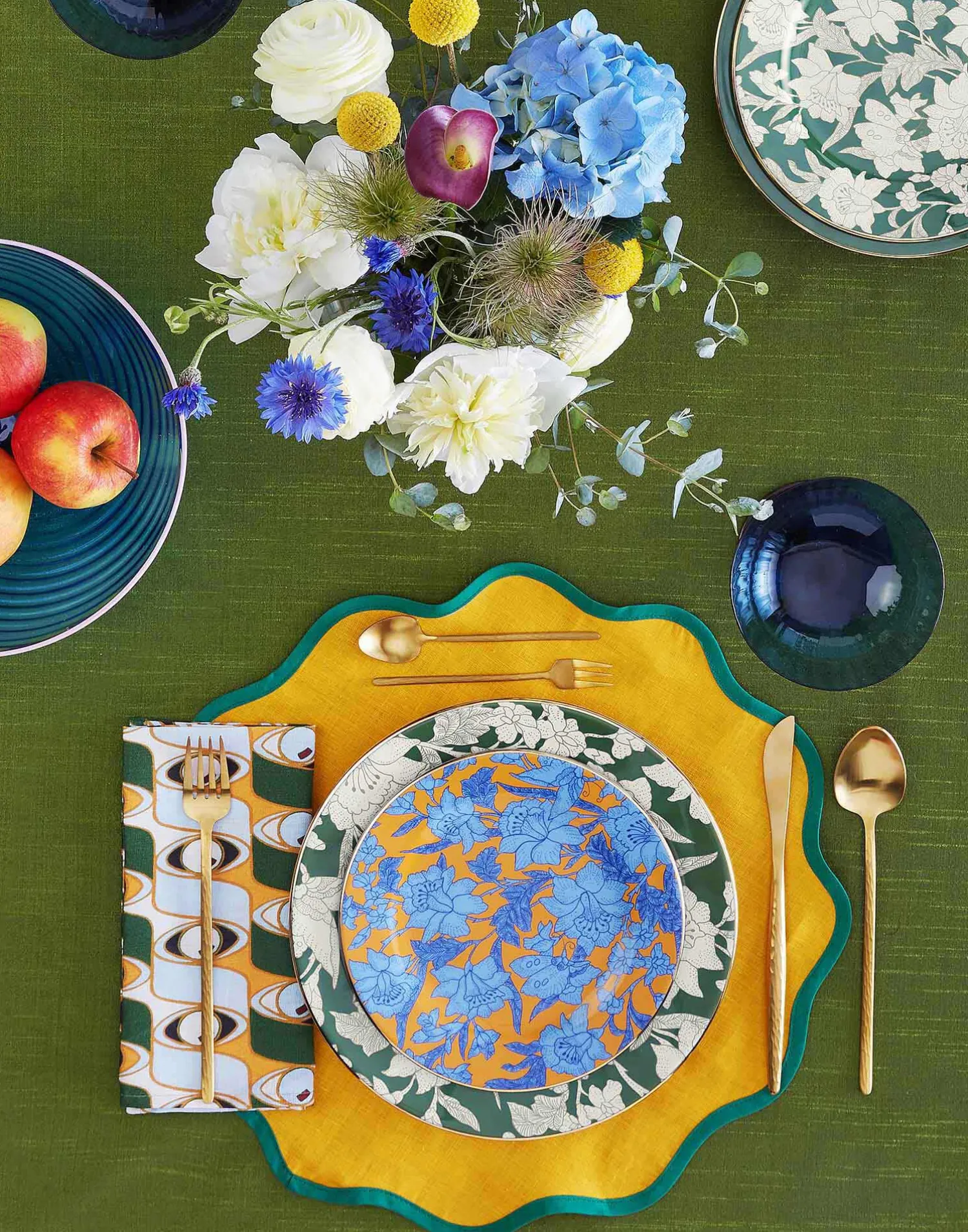 La DoubleJ Runner E Tovagliette|Tessili<Cloud Placemat Set of 2Rainbow Zafferano in Linen