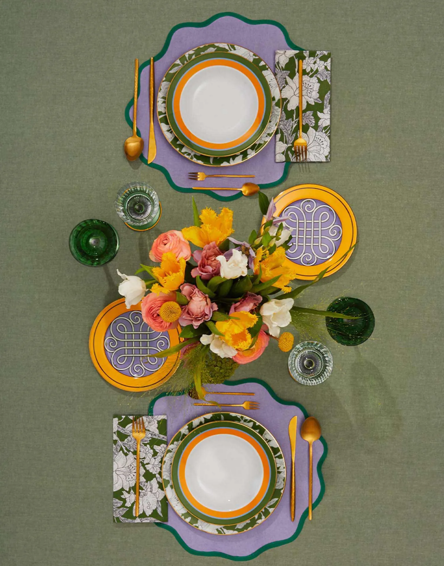 La DoubleJ Runner E Tovagliette|Tessili<Cloud Placemat Set Of 2Rainbow Lilac in Linen