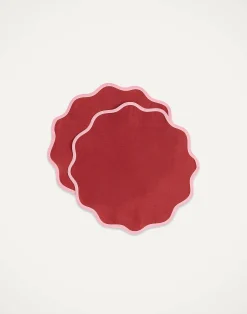 La DoubleJ Runner E Tovagliette|Tessili<Cloud Placemat Set of 2Rainbow Vino in Linen