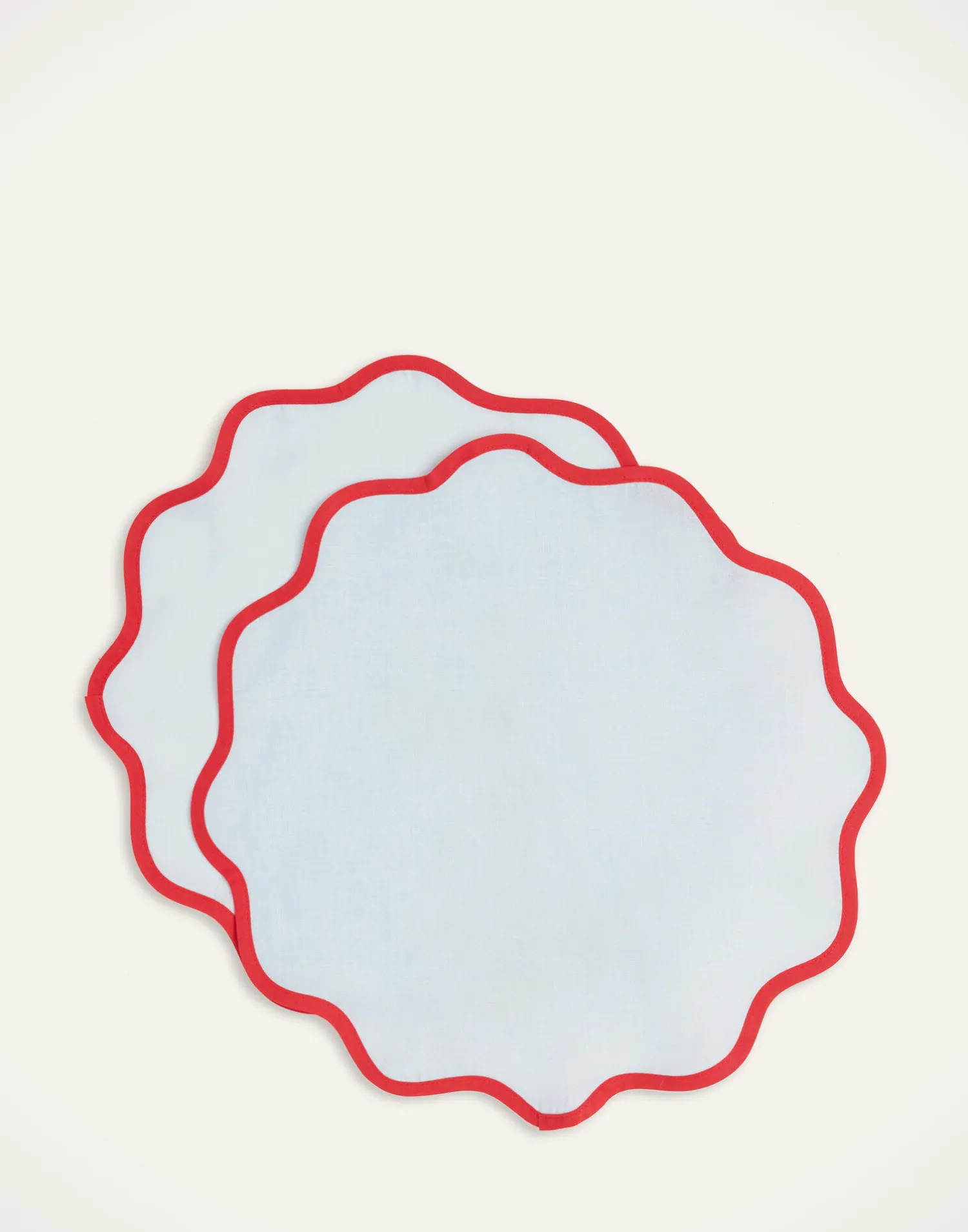La DoubleJ Runner E Tovagliette|Tessili<Cloud Placemat Set of 2Rainbow Celeste in Linen