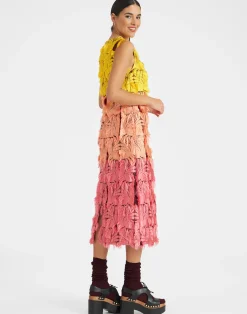 La DoubleJ Vestiti<Column DressJacquard Multicolor in Jacquard