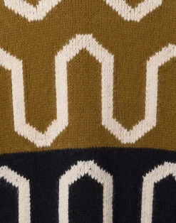 La DoubleJ Maglieria<Comber TurtleneckGreen & Black in Wool