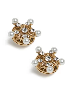 La DoubleJ Bijoux|Accessories<Corsini EarringsSolid Gold in Brass