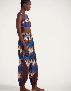 La DoubleJ Loungewear<Court PantsAli Chocolate in Nylon