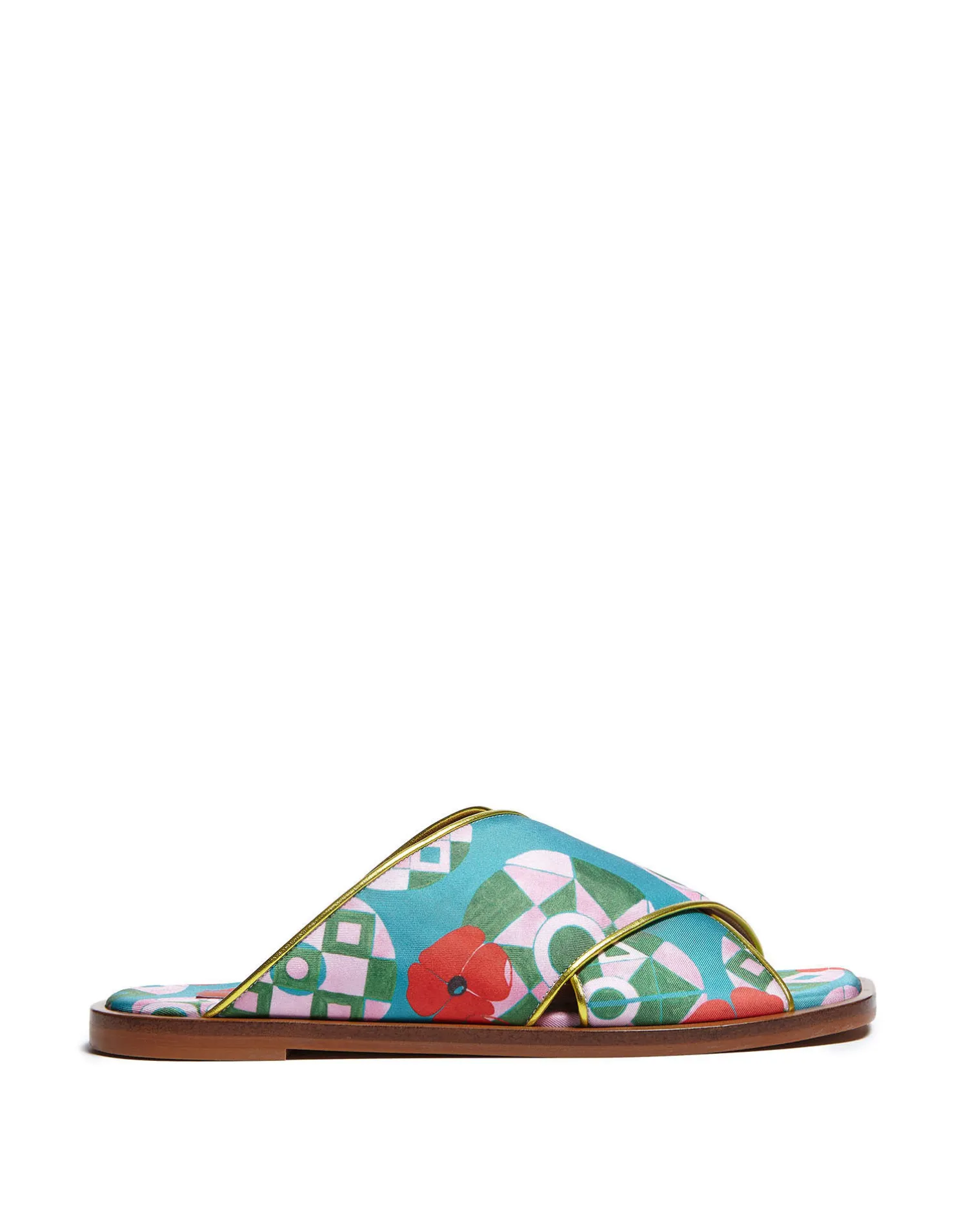 La DoubleJ Scarpe|Accessories<Criss-Cross SandalsNectar in Twill