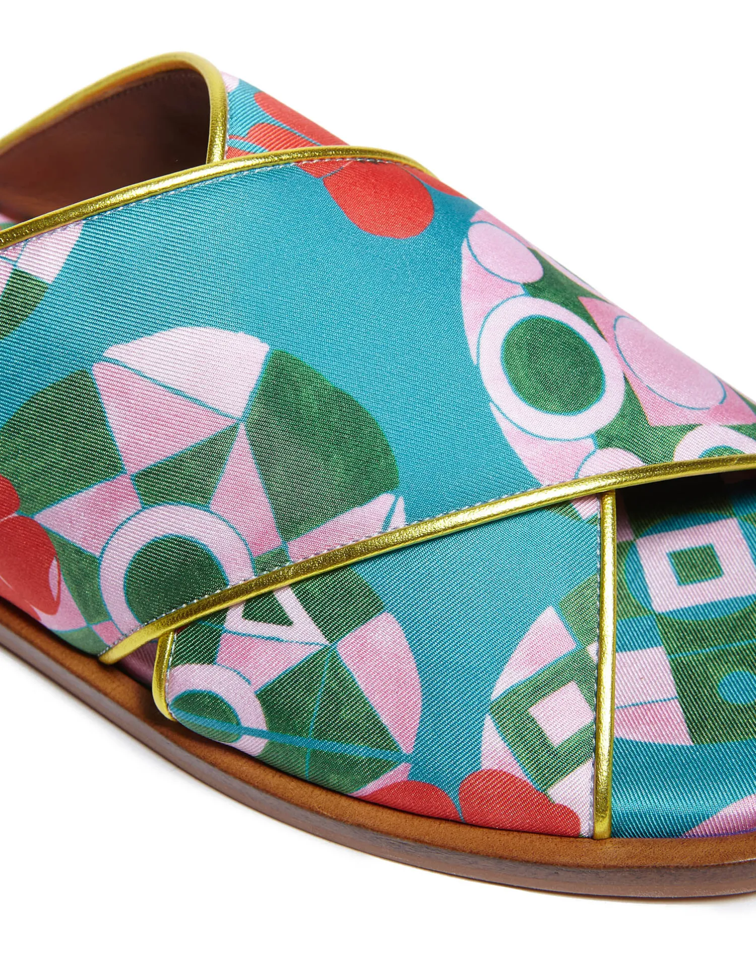 La DoubleJ Scarpe|Accessories<Criss-Cross SandalsNectar in Twill