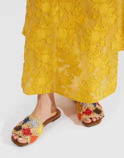 La DoubleJ Scarpe|Accessories<Crochet SandalMulticolor Grigio in Raffia