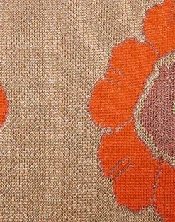 La DoubleJ Maglieria<Daisychain Mini CardiganOrange & Gold in Jacquard Lurex