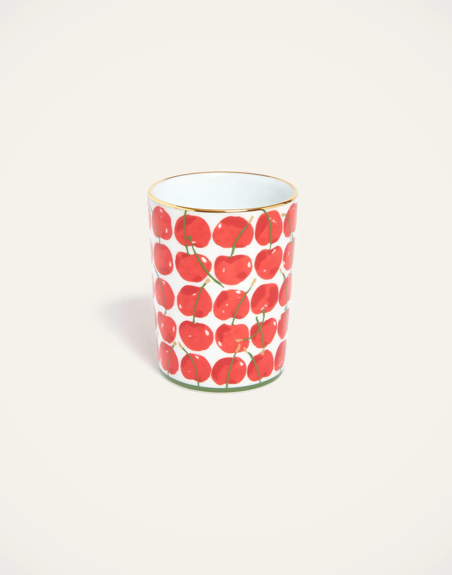 La DoubleJ Vasi|Home Décor<Decorative CupCherries Ivory in Porcelain