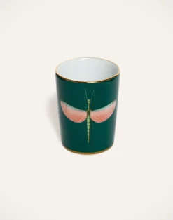 La DoubleJ Vasi|Home Décor<Decorative CupLibellula Green in Porcelain