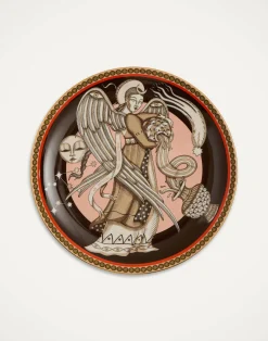 La DoubleJ Piatti Decorativi|Home Décor<Decorative PlateThe Angel Brown in Porcelain