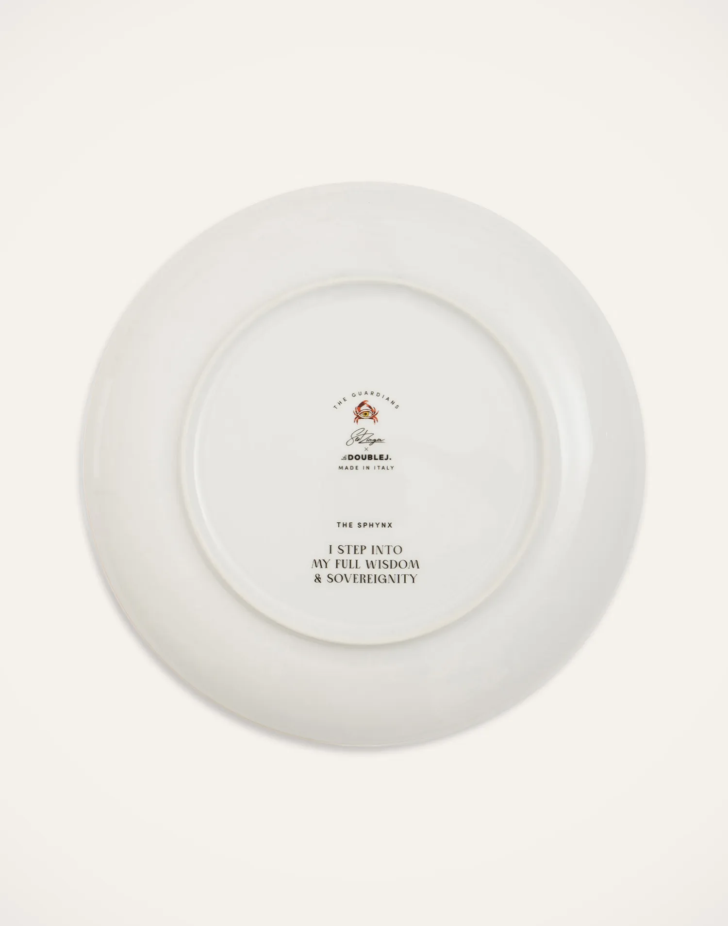 La DoubleJ Piatti Decorativi|Home Décor<Decorative PlateThe Sphynx Saffron in Porcelain