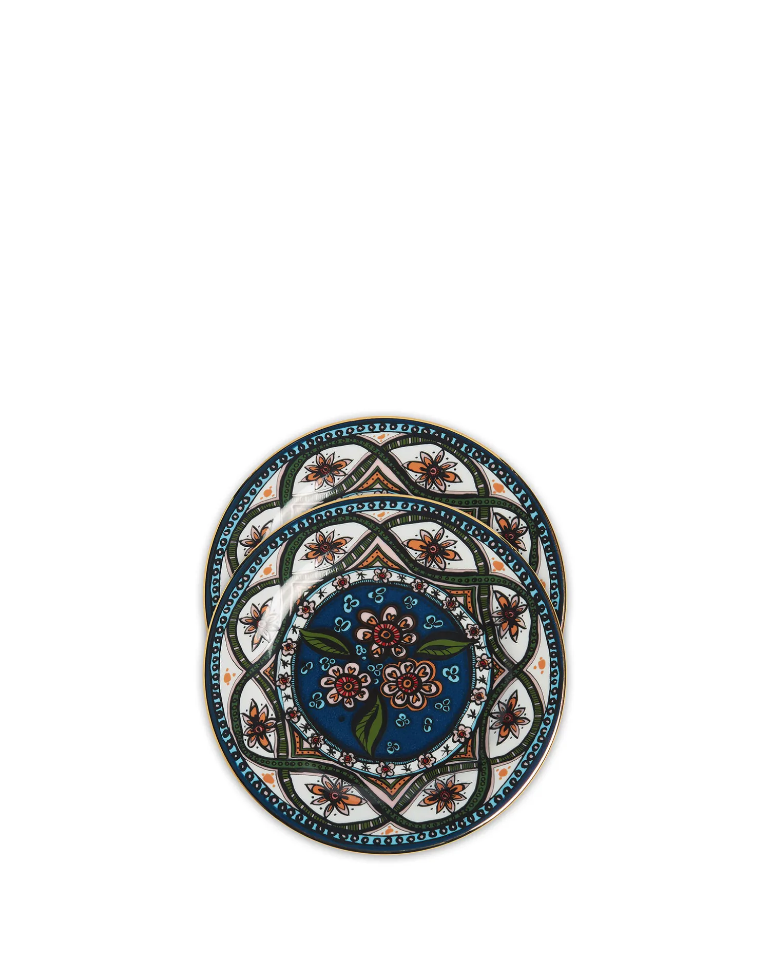 La DoubleJ Piatti Da Dessert & Piattini|Tavola<Dessert Plate Set of 2Sacred Circle in Porcelain