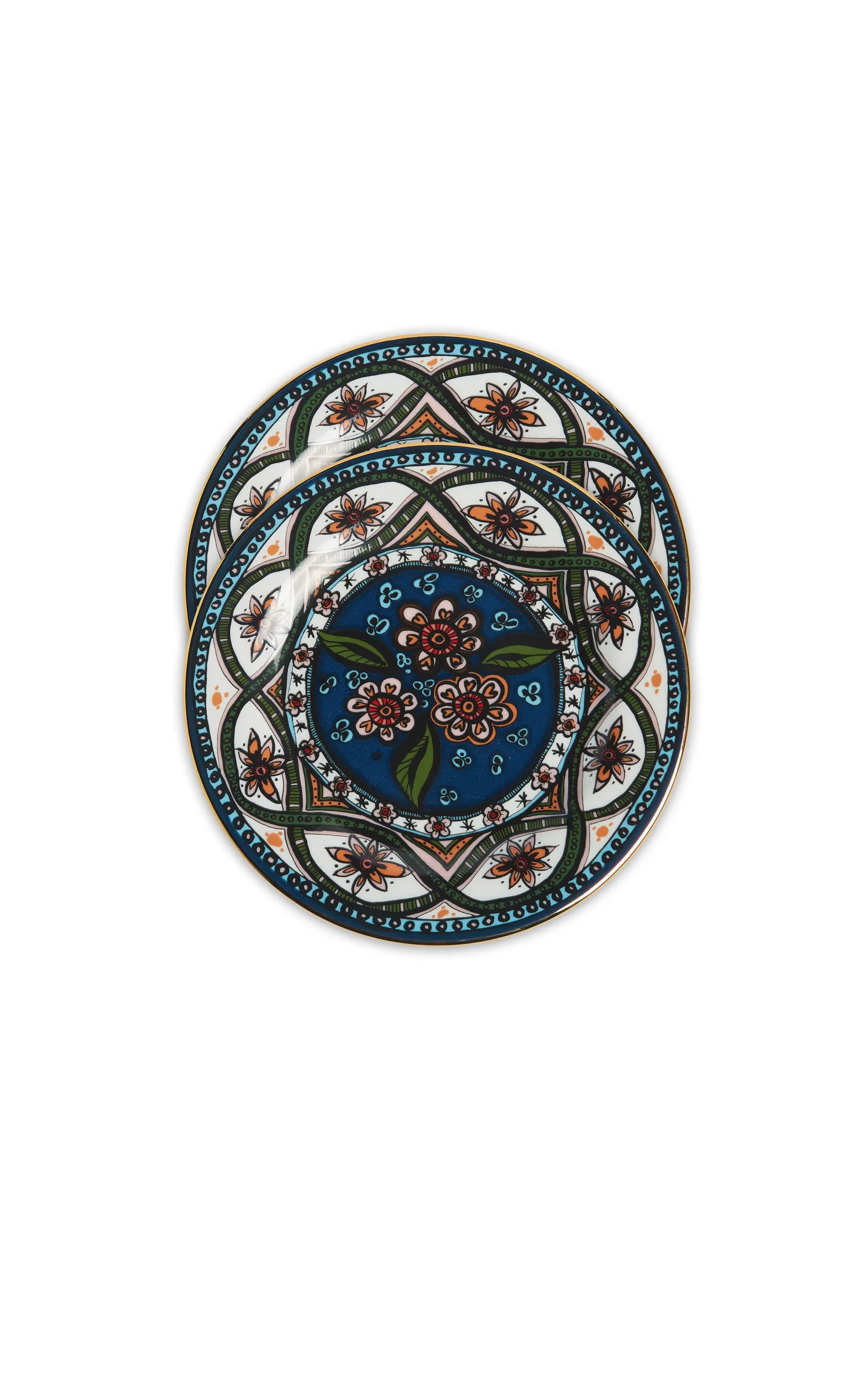 La DoubleJ Piatti Da Dessert & Piattini|Tavola<Dessert Plate Set of 2Sacred Circle in Porcelain