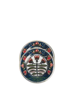 La DoubleJ Piatti Da Dessert & Piattini|Tavola<Dessert Plate Set of 2Seed Of Life in Porcelain
