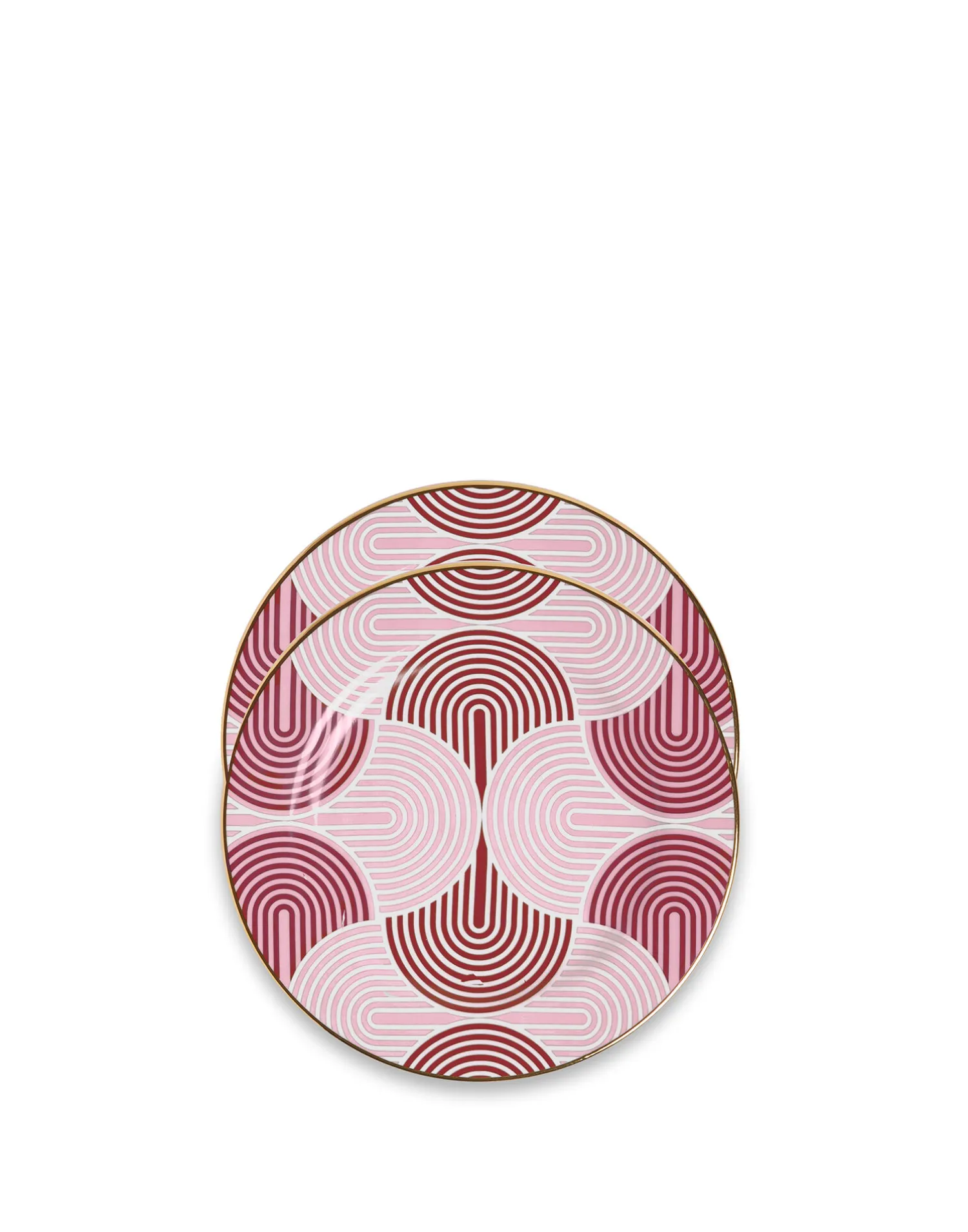 La DoubleJ Piatti Da Dessert & Piattini|Tavola<Dessert Plate Set of 2Slinky Rosso in Porcelain