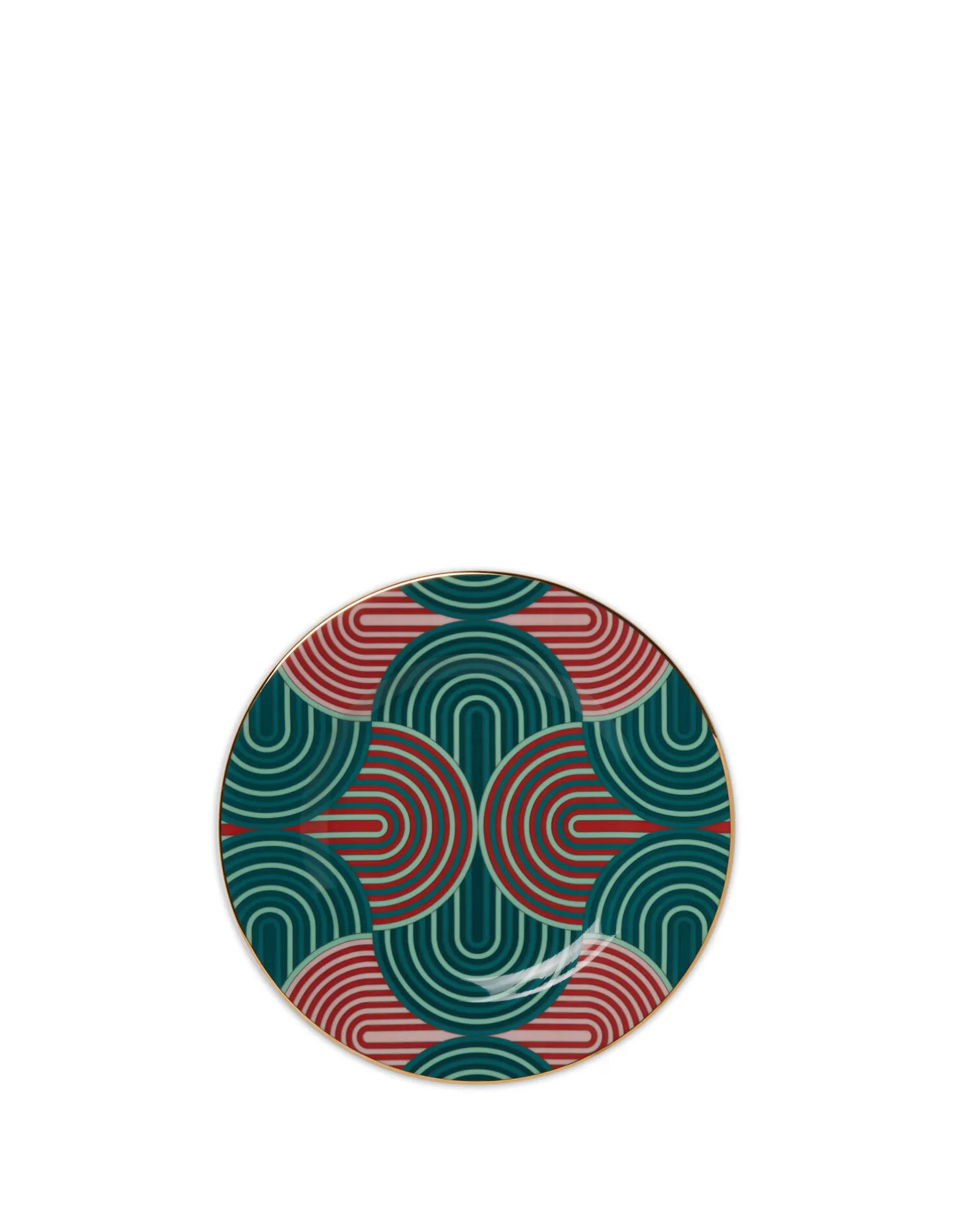 La DoubleJ Piatti Da Dessert & Piattini|Tavola<Dessert Plate Set of 2Slinky Verde in Porcelain