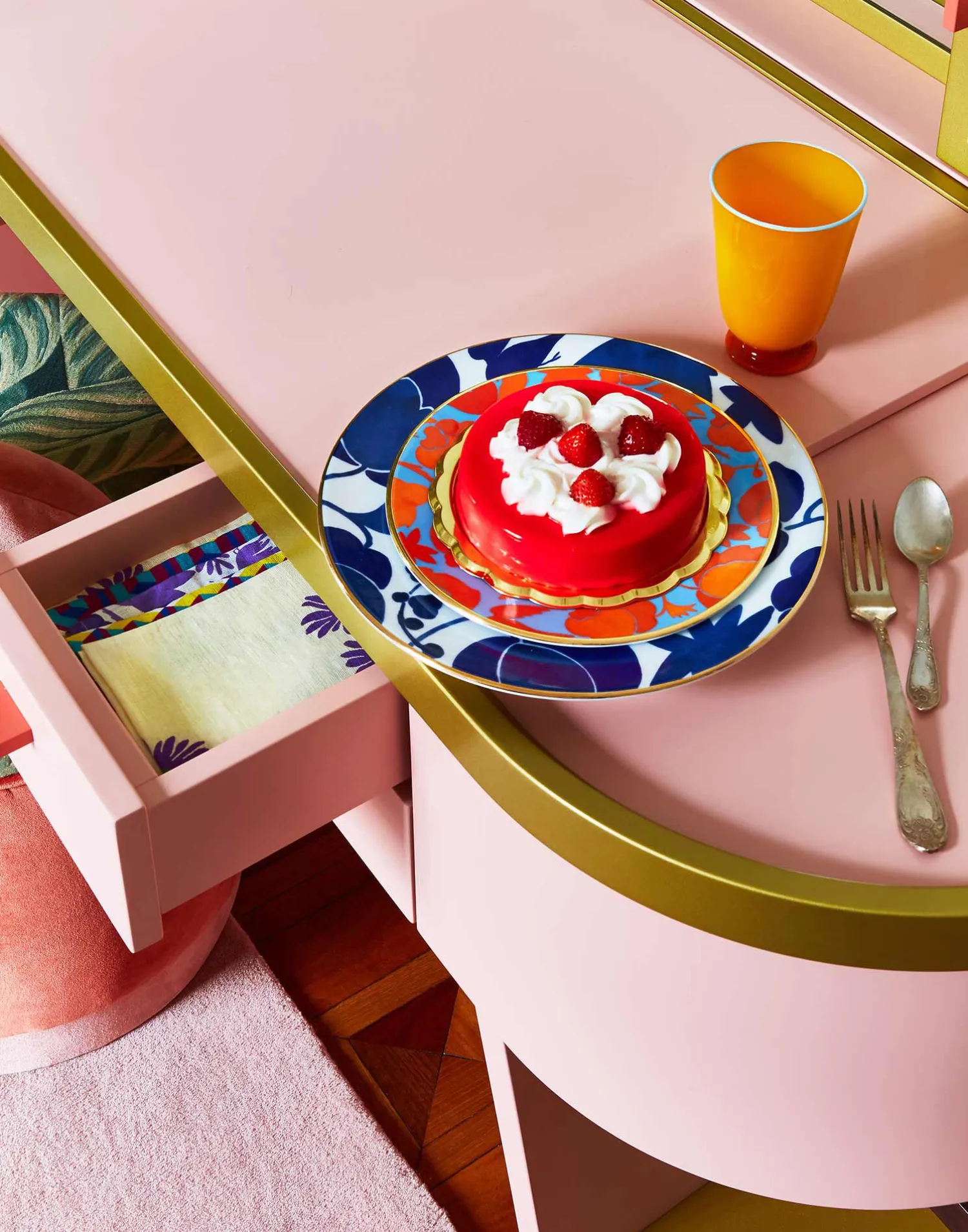 La DoubleJ Piatti Da Dessert & Piattini|Tavola<Dessert Plate Set of 2Wildbird Blu/Bianco in Porcelain