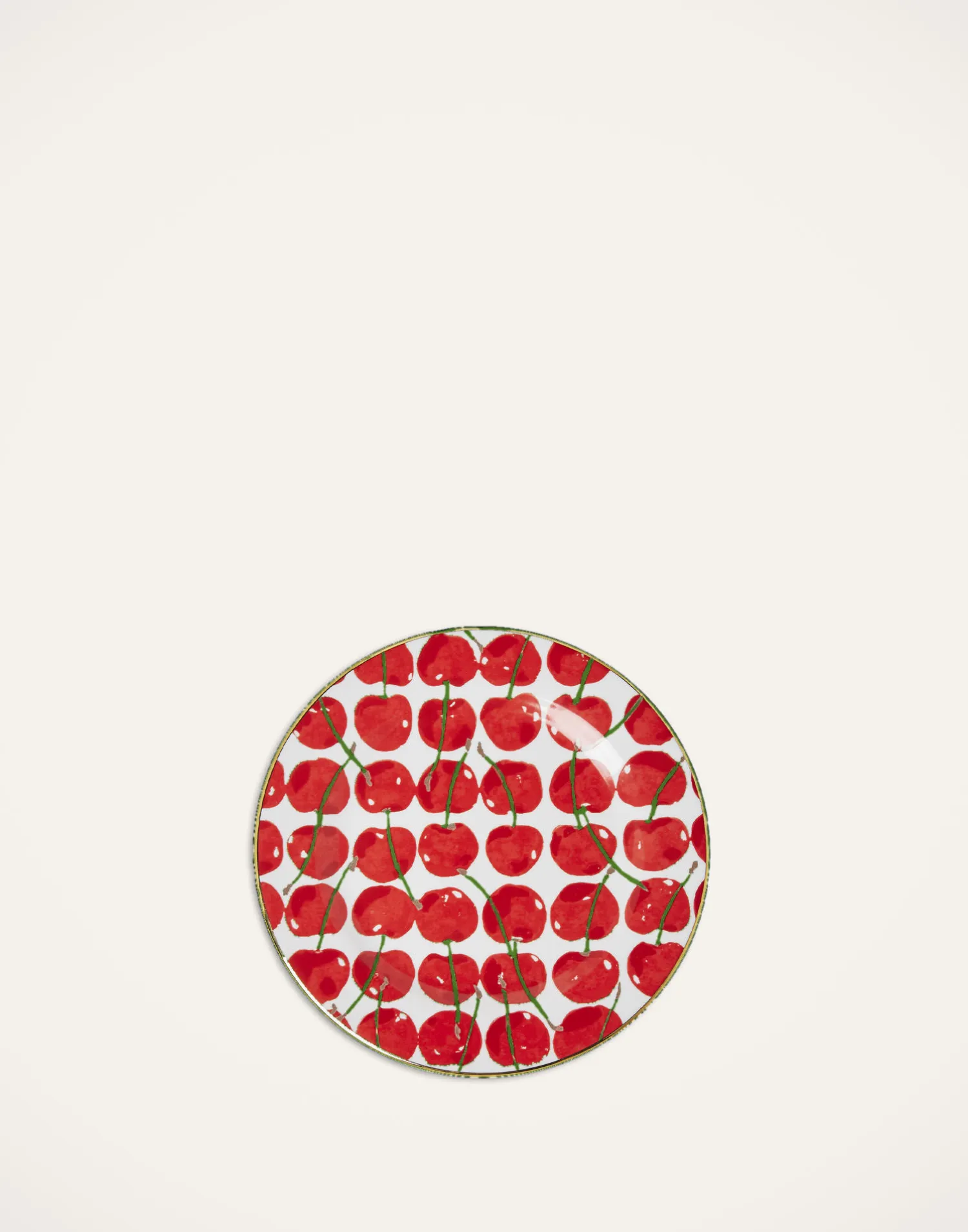 La DoubleJ Piatti Da Dessert & Piattini|Tavola<Dessert Plates Set Of 2Cherries Avorio in Porcelain