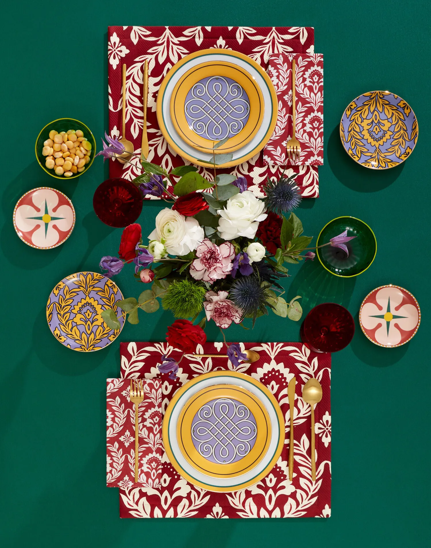 La DoubleJ Piatti Da Dessert & Piattini|Tavola<Dessert Plates Set Of 2Cortile Yellow in Porcelain
