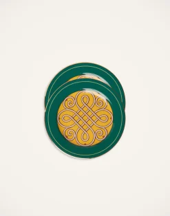 La DoubleJ Piatti Da Dessert & Piattini|Tavola<Dessert Plates Set Of 2Cortile Green in Porcelain
