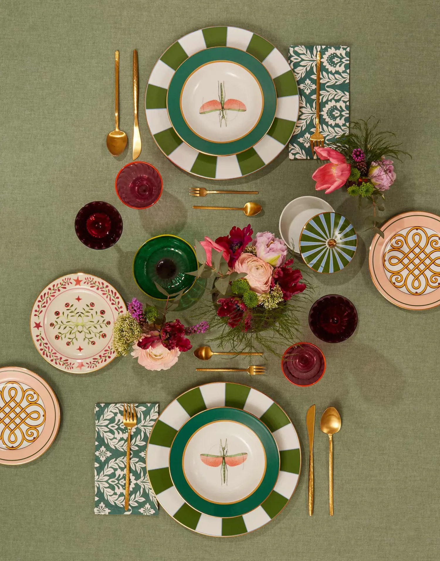 La DoubleJ Piatti Da Dessert & Piattini|Tavola<Dessert Plates Set Of 2Cortile Pink in Porcelain