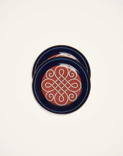 La DoubleJ Piatti Da Dessert & Piattini|Tavola<Dessert Plates Set Of 2Cortile Blue in Porcelain