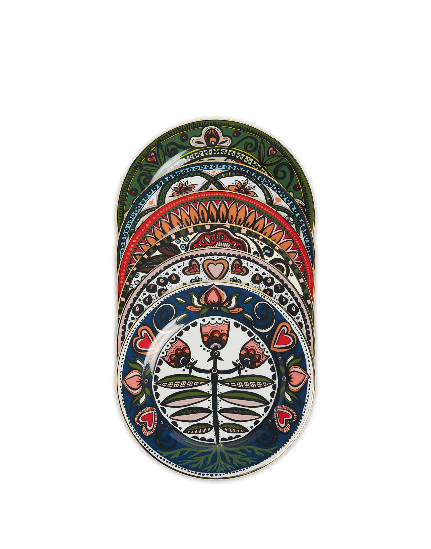 La DoubleJ Piatti Da Dessert & Piattini|Tavola<Dessert Plates Set Of 6Laduree Mix in Porcelain