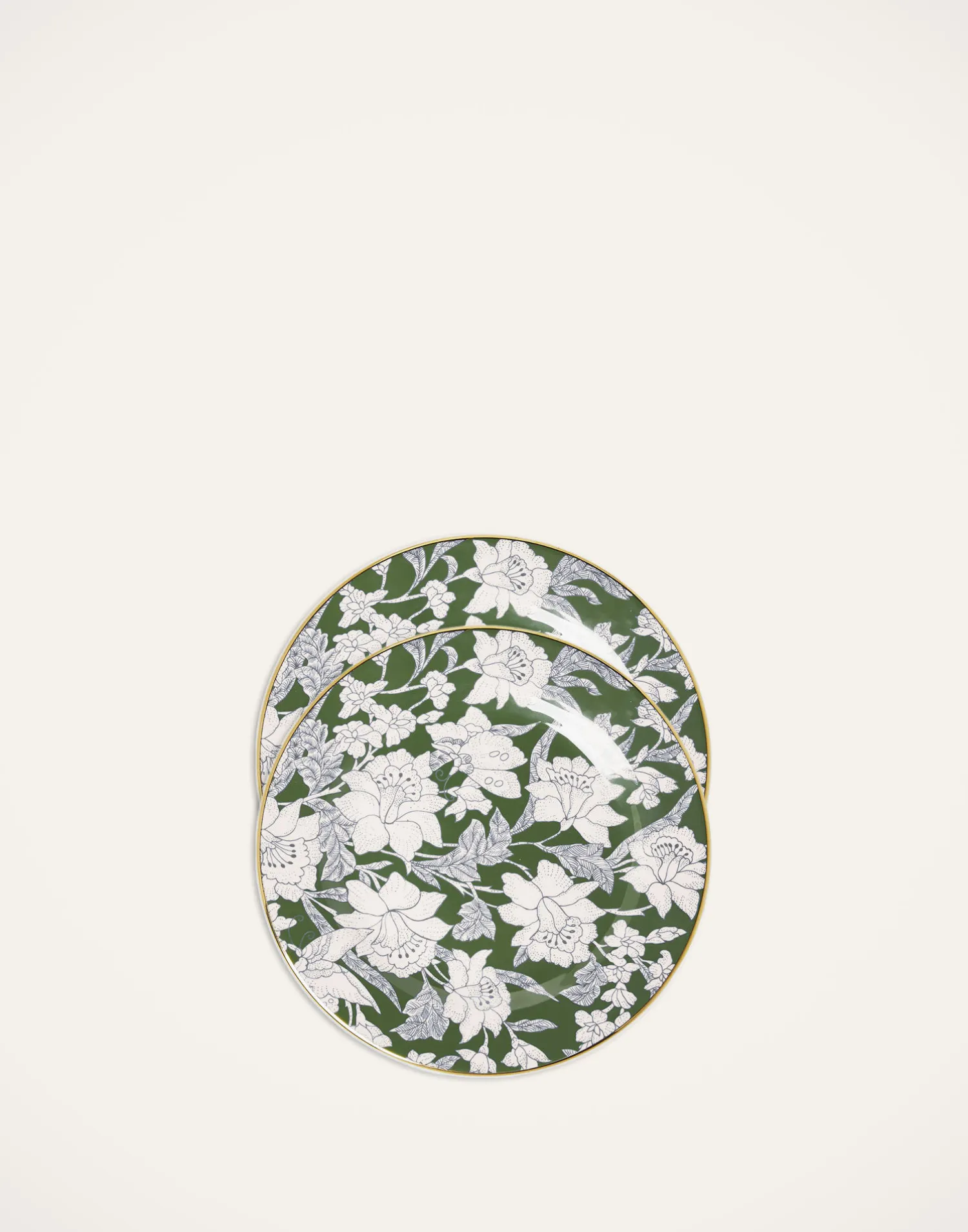 La DoubleJ Piatti Da Dessert & Piattini|Tavola<Dessert Plates Set Of 2Lilium Avorio in Porcelain
