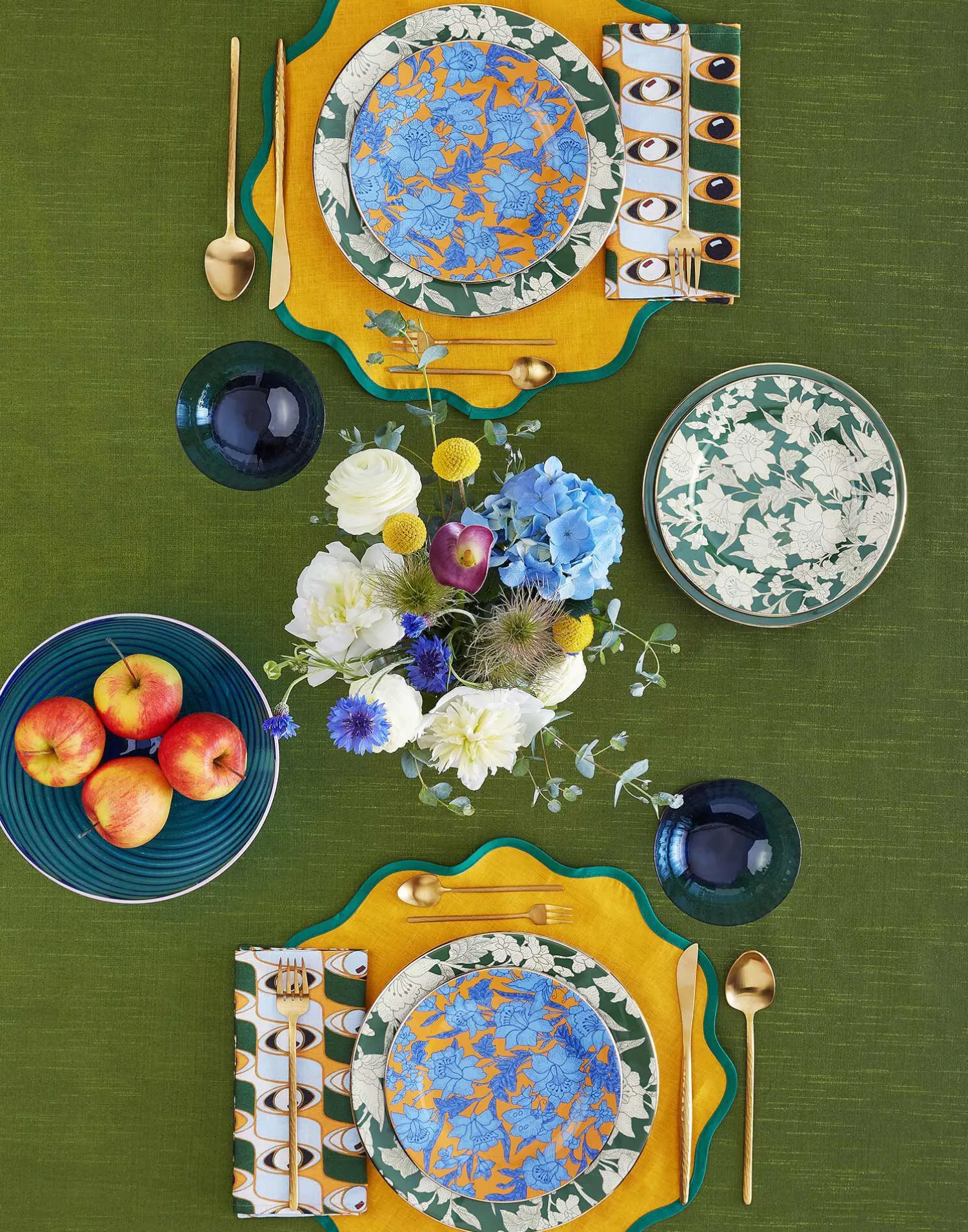 La DoubleJ Piatti Da Dessert & Piattini|Tavola<Dessert Plates Set Of 2Lilium Zafferano in Porcelain