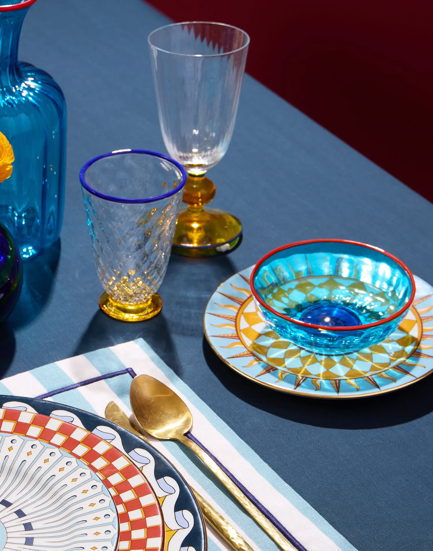 La DoubleJ Piatti Da Dessert & Piattini|Tavola<Dessert Plates Set Of 2Ra Sky Blue in Porcelain