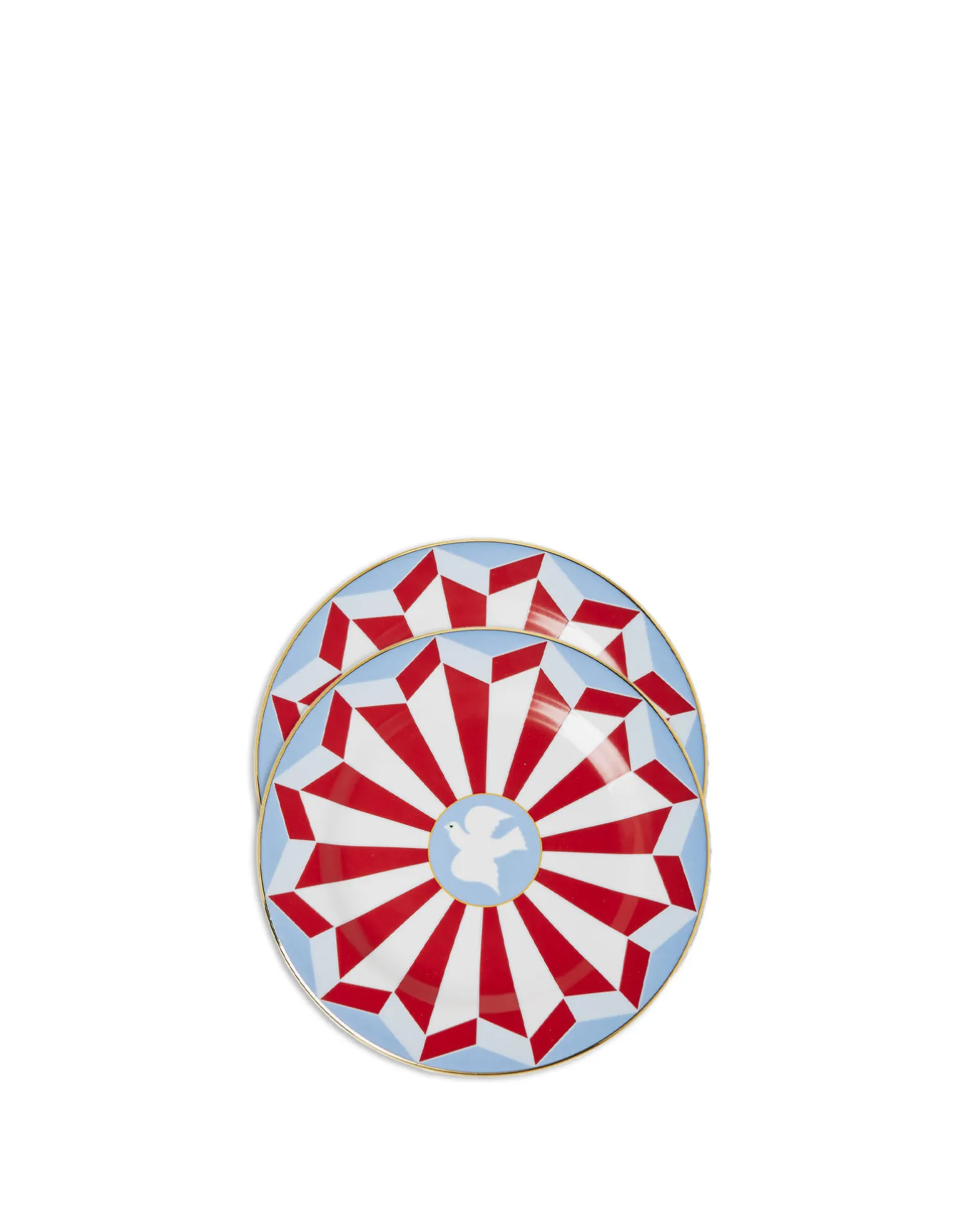 La DoubleJ Piatti Da Dessert & Piattini|Tavola<Dessert Plates Set Of 2Roman Dove Vino in Porcelain