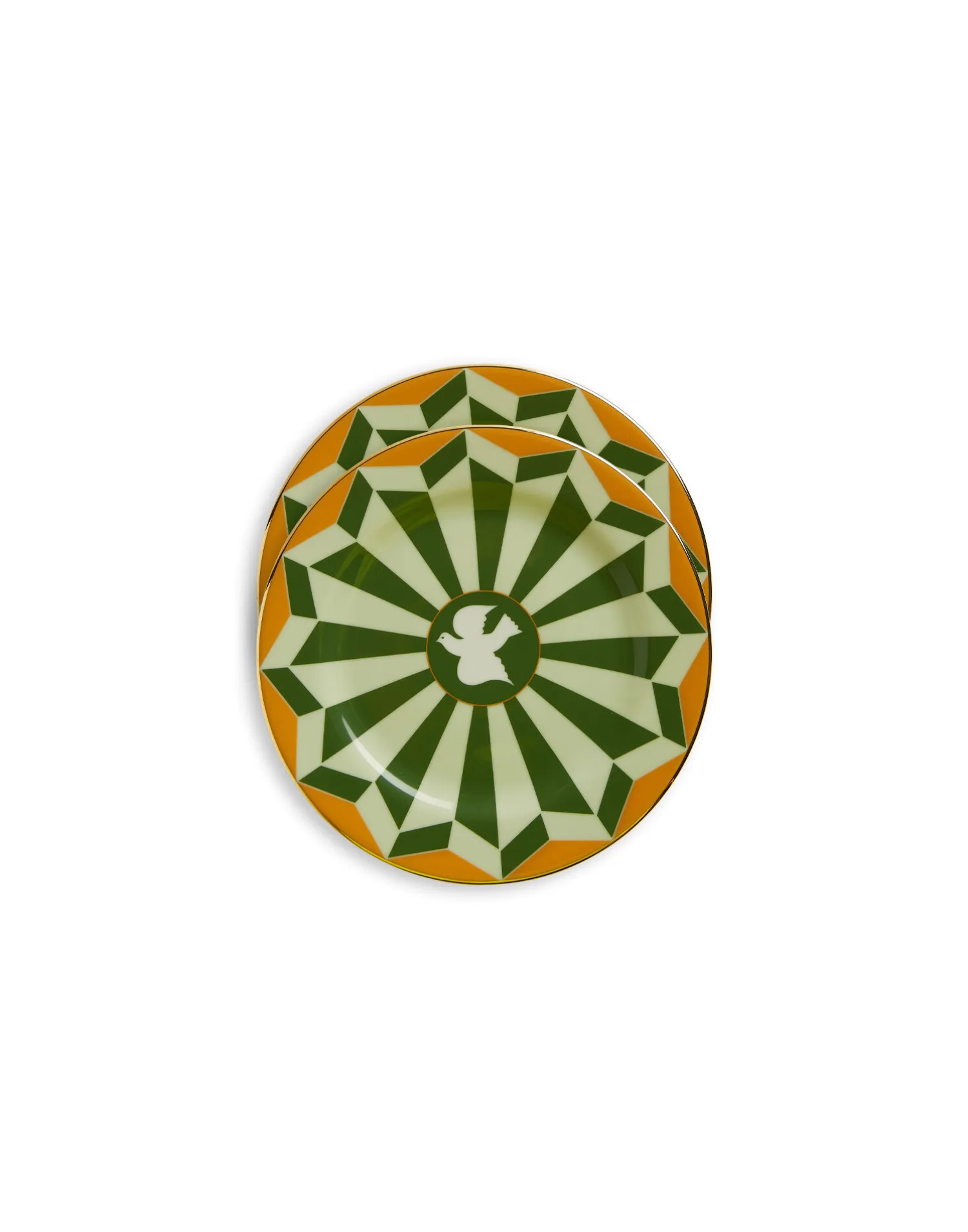 La DoubleJ Piatti Da Dessert & Piattini|Tavola<Dessert Plates Set Of 2Roman Dove Bosco in Porcelain